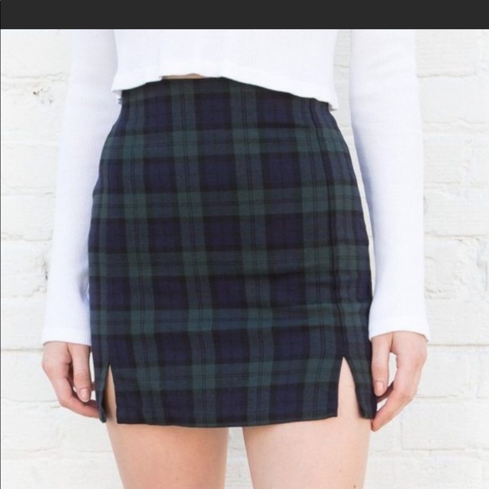 Brandy Melville Plaid Cara Skirt